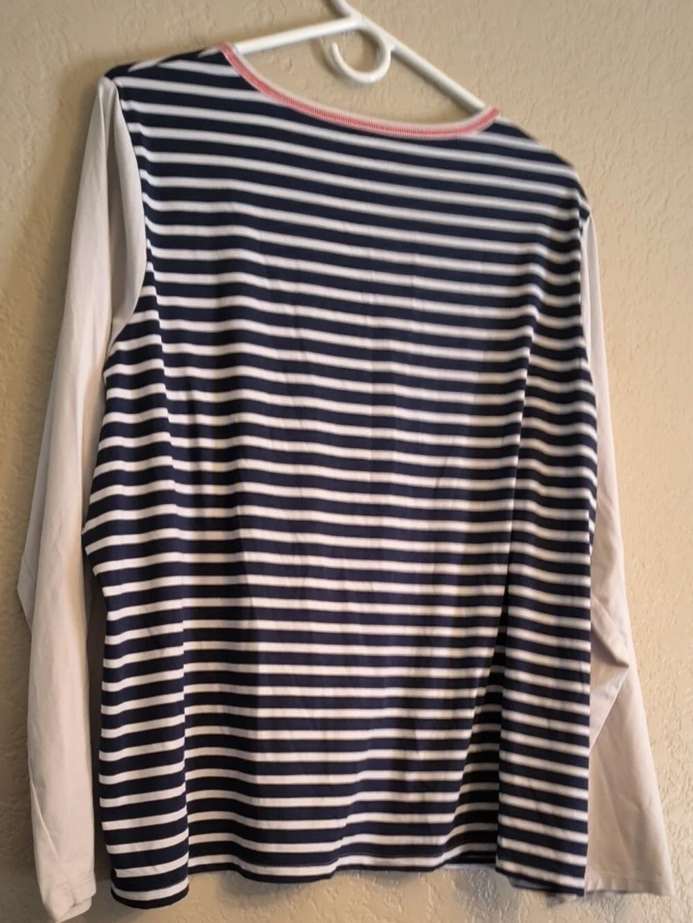 Lands End Nylon Spandex Striped Long Sleeve Top Women's Size 2X - Picture 5 of 6